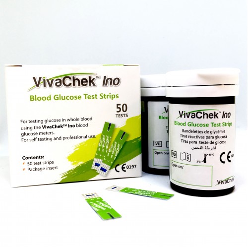 Lističi za merjenje sladkorja VivaChek Ino A2×25