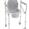 TOALETNI STOL 4 v 1 S KOLESI- aluminij
