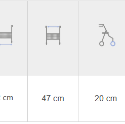 Alternative view of HODULJA NA 4 KOLESIH S SEDEŽEM- ROLATOR - ALUMINIJ